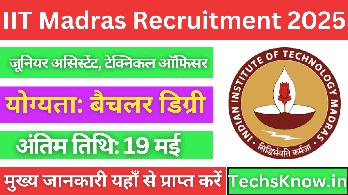 IIT Madras Recruitment 2025